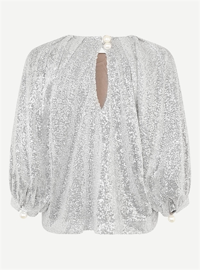 Custommade Ulrikke By NBS Bluse Silver Shop Online Hos Blossom