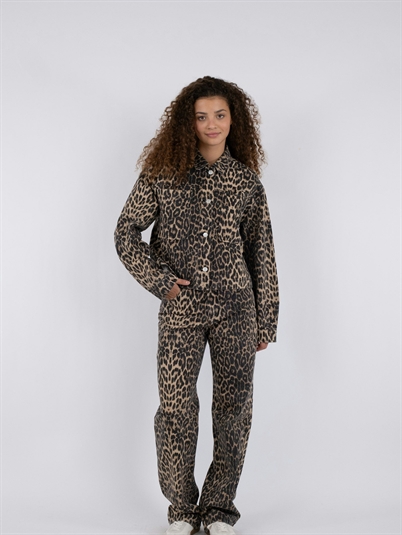 Neo Noir Emilia Leopard Jakke Leopard-Shop Online Hos Blossom