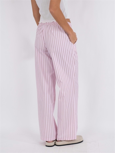 Neo Noir Sonar Multi Stripe Bukser Light Pink Shop Online Hos Blossom