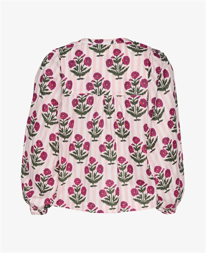Sissel Edelbo Lara Organic Cotton Bluse Cherry Bloom Shop Online Hos Blossom