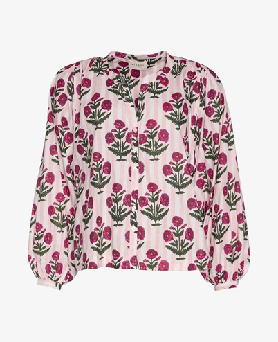 Sissel Edelbo Lara Organic Cotton Bluse Cherry Bloom Shop Online Hos Blossom